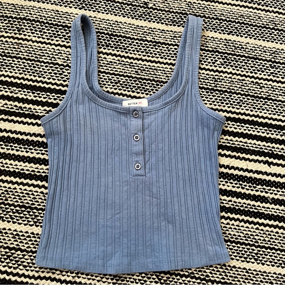 xs/s blue tank top